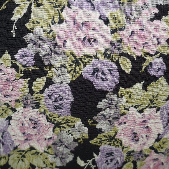 Vintage 80s Ann Taylor Floral Midi Dress - Picture 4 of 11